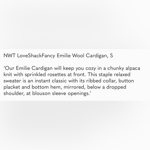 Found! ISO Love Shack Fancy Emilie Cardigan (in blue) - Picture 4 of 4